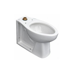 American Standard Toilet Bowl,Elongated,Floor w/BackOutlet 3312001.020