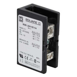Square D Power Distr Block,Al/Cu,600V AC/DC 9080LBA162104