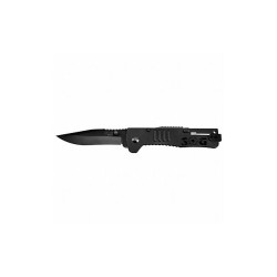 Sog Folding Knife,Clip Point,Black,3-3/16 In SJ32-CP