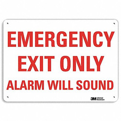 Lyle Emergency Sign,10 in x 14 in,Aluminum U7-1085-RA_14X10