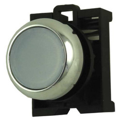 Eaton Flush Push Button, White, LED, 22mm M22M-DL-W