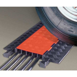 Checkers Cable Protector,Hinged,5 Channels,3 ft. GD5X125-O/B