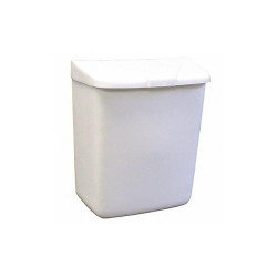 Hospeco Sanitary Napkin Receptacle,White  250-201W