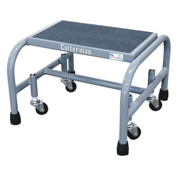 Cotterman Mobile Step Stand,12 In H,450 lb.,Steel 1001N1818A5E10B3C1P1