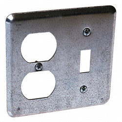 Raco Electrical Box Cover,Square,4 in. 872