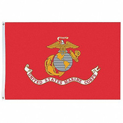 Nylglo US Marine Corps,4x6 Ft,Nylon 439007