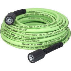 Flexzilla HFZPW3450M 1/4"" X 50' 3100PSI Cold Water Pressure Washer Hose W/M22 F