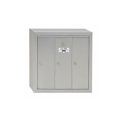 Salsbury Industries Vertical Mailbox,3 Doors,Alum 3503ASU