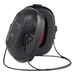 VeriShield 100 Series Passive Earmuffs, 22 dB, Black, Behind-the-Neck, VS110N