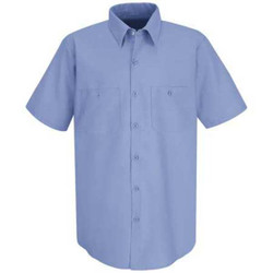 Red Kap Short Slv,Blu,65 per PET/35 per Ctn ,M SP24LB SS M