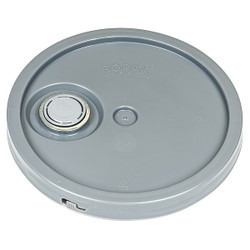 Basco Plastic Pail Lid,Gray,Plastic ROP2100CVR-F-TT-GRAY