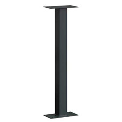 Salsbury Industries Standard Post,Black 4865BLK