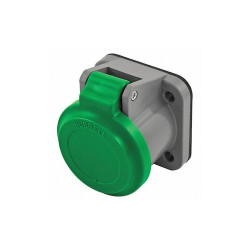 Hubbell Wiring Device-Kellems Single Pole Connector,Non-Met Cover,Gren HBLNCGN