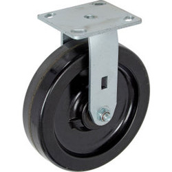 Global Industrial Heavy Duty Rigid Plate Caster 8"" Plastic Wheel 800 Lb. Capaci