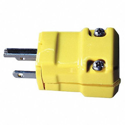 Hubbell Plug,5-15P,15A,125V HBL52CM66V