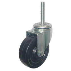 Manufacturer Varies Stem Caster,4"dia,Rubber,170lb 20TM33
