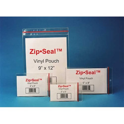 Hol-Dex Label Holder,Clear,Zip Sealed Pouch,PK25  ZSM-46