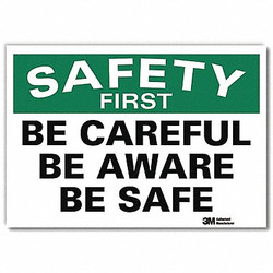 Lyle Safety Decal,10in x 14in,Rflct Sheeting U7-1166-RD_14X10