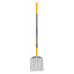 True Temper Ensilage Fork,10 Tines,Wood Handle 28124GR
