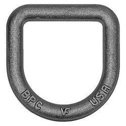 Buyers Products D-Ring,Unfinished,1/2" dia,11781 lb. Cap B38R