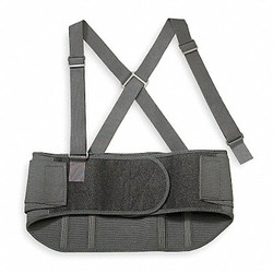 Condor Back Support with Stay,Black,Elastic,L  1UM56