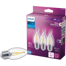 Philips 3pk 40w Ba11 Dl Led Bulb 564948