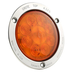Grote Stop/Turn/Tail Light,Round,Amber 53303