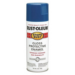 Stops Rust Spray Paint,Royal Blue,12 oz.  7727830