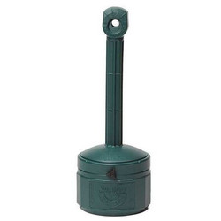 Justrite Cigarette Receptacle,1 gal.,Green 26806G