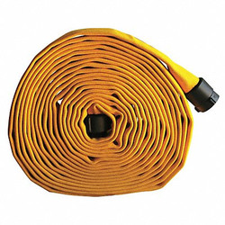 Jafline Fire Hose,50 ft,Yellow,Polyester G51H15LNY50N