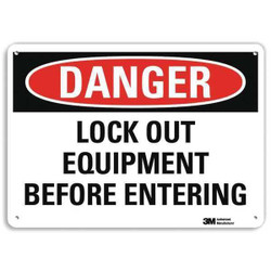 Lyle Danger Sign,7 in x 10 in,Aluminum  U3-1763-NA_10x7