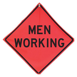 Eastern Metal Signs and Safety Men Working Traffic Sign,48" x 48" 14Z557