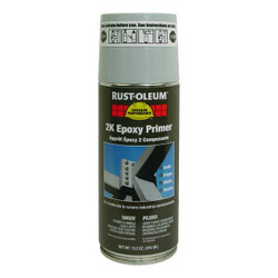 Rust-Oleum Aerosol 2K Epoxy Primer,Gray,13.2 Oz 247597