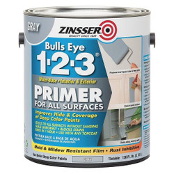 Zinsser Primer,Water,1gal,Gray,Interior/Exterior 285085