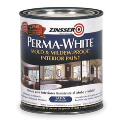 Zinsser Latex Acryl InteriorWhiteSatin,1 qt  2704