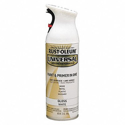 Rust-Oleum Spray Paint,White,Gloss,12 oz. 245199