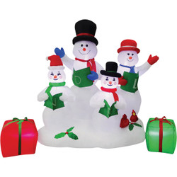 6 Ft. LED Snowman Family Airblown Inflatable 4124116