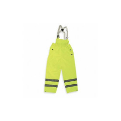 Condor Rain Bib Overall,Unrated,Ylw/Grn,4XL 4PCU7