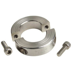 Ruland Shaft Collar,Clamp,2Pc,20mm,316 SS MSP-20-ST