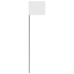 Hy-Ko Marking Flag,White,Solid Pattern,PK25 SF-21/WH