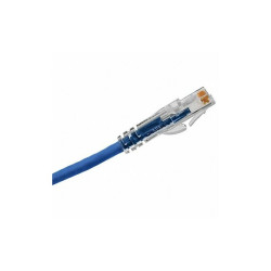 Hubbell Premise Wiring Patch Cord,Cat 6A,Clear Boot,Blue,3 ft. HC6AB03