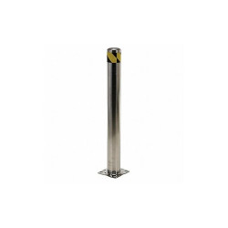 Sim Supply Bollard ,36 in H,Silver ,Stainless Steel  BOL-SS-36-4.5