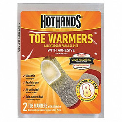 Hothands Toe Warmer,3-1/2 in. x 2-3/4 in.,PR TT240
