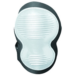 Classic Non-Marring Knee Pads, Hook-and-Loop, Black/White Cap