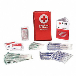 American Red Cross FirstAid Kit w/House,18pcs,2.75x3/4",Red RC-600