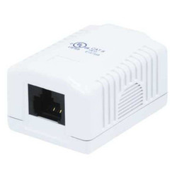 Monoprice Surface Mount Box,Cat6,1P,White 7092