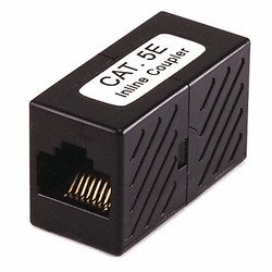 Monoprice CAT5E,RJ45,Inline Coupler,Black 7283