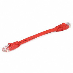 Monoprice Patch Cord,Cat 6,Booted,Red,0.5 ft. 7505