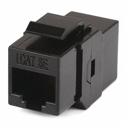 Monoprice Datacom Jack,Cat5e,Inline Coupler,Black 7285