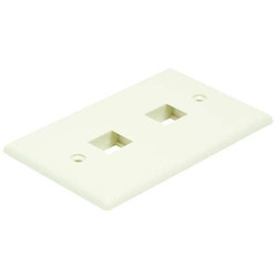 Monoprice WallPlate,Blank,2 Hole, Ivory  6728